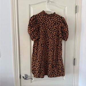 Who What Wear Black and Orange Mini Dress